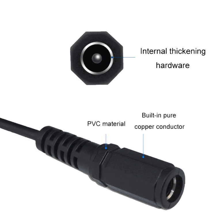 Cavo di collegamento della scheda madre da 2 pezzi DC 5,5 X 2,1 mm femmina a terminale XH2,54