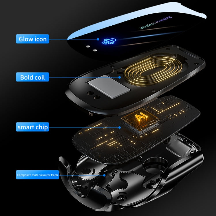 Supporto per navigazione per cellulare con ricarica wireless per auto Q96, Standard, Standard+Suction Cup