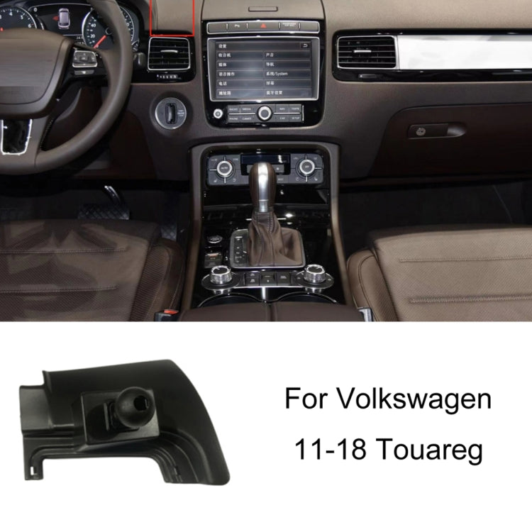 Per Volkswagen Car Air Outlet Base porta cellulare modificata, 05-13 Touran, 08-12 Lavida, 08-12 Bora, 09-13 Golf 6, 11-15 Passat, 11-18 POLO, 11-18 Touareg, 17-21 Magotan/19-20 CC, 14-20 Golf, 12-14 Sagitar, 12-14 Magotan                              ...