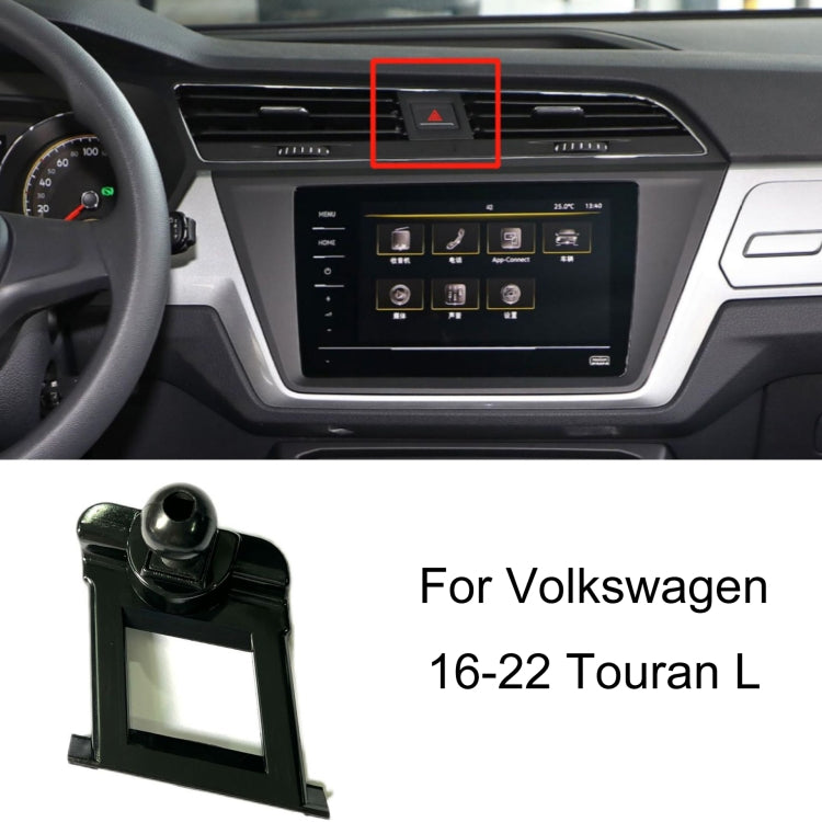 Per Volkswagen Car Air Outlet Base porta cellulare modificata, 16-22 Touran L, 19-23 Polo, 18-20 Teramont, 17-20 Santana (Double Flash Square), 19-22 Bora, 19-21 Lamando