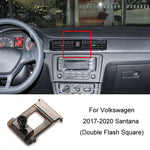 Per Volkswagen Car Air Outlet Base porta cellulare modificata, 16-22 Touran L, 19-23 Polo, 18-20 Teramont, 17-20 Santana (Double Flash Square), 19-22 Bora, 19-21 Lamando