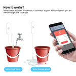 Rilevatore perdite acqua con allarme WiFi e Zigbee