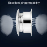 Copertura decorativa per foro di ventilazione bifacciale in acciaio inox per mobili da 35 mm, 3pcs