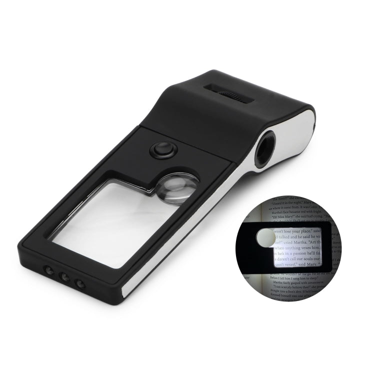 Lente d'ingrandimento 3X 10X 55X Microscopio con luce LED e UV