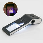 Lente d'ingrandimento 3X 10X 55X con luce LED e UV