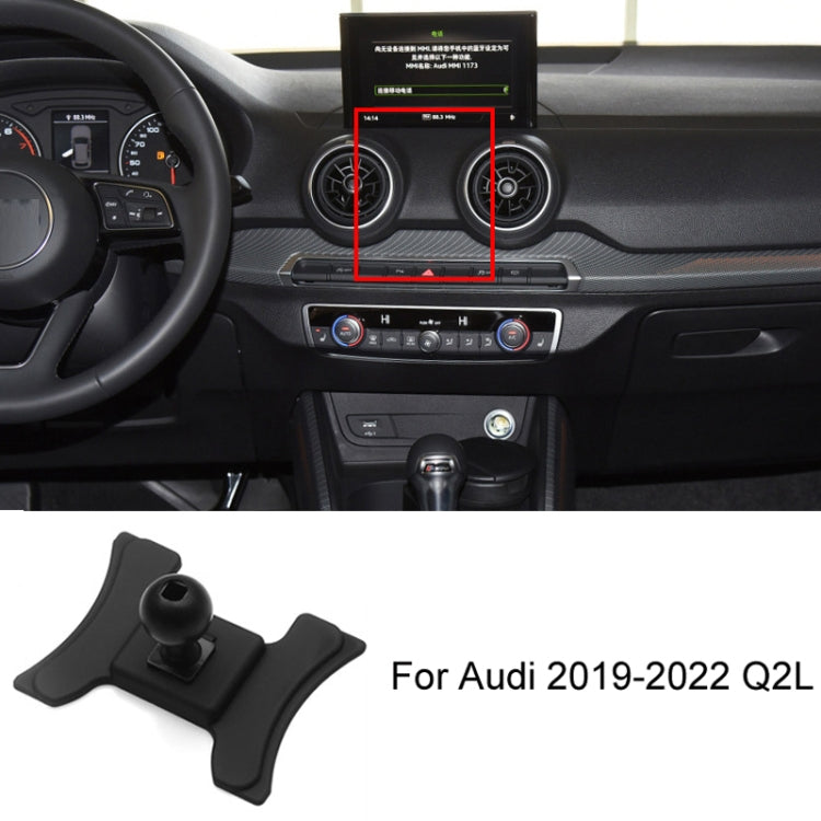 Per base di montaggio del supporto per telefono cellulare per auto Audi, 05-11 A6L, 06-15 Q7, 09-16 A4L/A5, 10-18 Q5, 10-19 A1, 11-17 A8L, 12-18 A6L, 13-18 Q3, 14-20 A3, 16-19 Q7, 17-23 A4L-A5-S4-S5, 18-22 Q5L, 18-23 A8L, 19-22 Q2L, 19-23 A6L, 19-23 Q3...