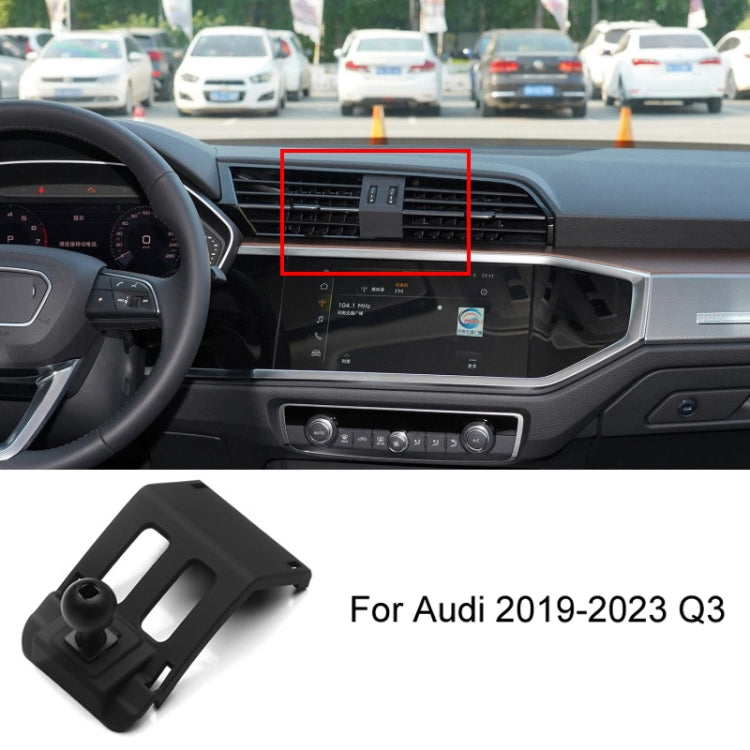 Per base di montaggio del supporto per telefono cellulare per auto Audi, 05-11 A6L, 06-15 Q7, 09-16 A4L/A5, 10-18 Q5, 10-19 A1, 11-17 A8L, 12-18 A6L, 13-18 Q3, 14-20 A3, 16-19 Q7, 17-23 A4L-A5-S4-S5, 18-22 Q5L, 18-23 A8L, 19-22 Q2L, 19-23 A6L, 19-23 Q3...