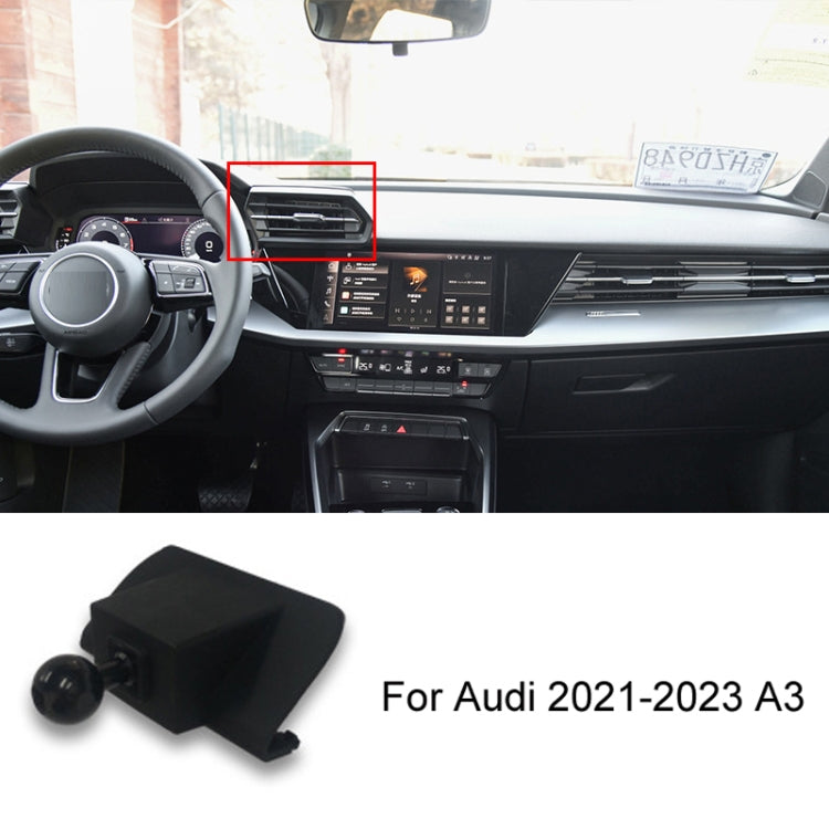 Per base di montaggio del supporto per telefono cellulare per auto Audi, 05-11 A6L, 06-15 Q7, 09-16 A4L/A5, 10-18 Q5, 10-19 A1, 11-17 A8L, 12-18 A6L, 13-18 Q3, 14-20 A3, 16-19 Q7, 17-23 A4L-A5-S4-S5, 18-22 Q5L, 18-23 A8L, 19-22 Q2L, 19-23 A6L, 19-23 Q3...