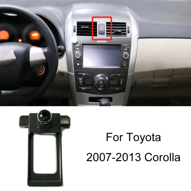 Per la base del supporto per telefono con presa d'aria per auto Toyota, 05-09 Reiz Left Driving, 06-11 Camry Left Driving, 07-11 Tundra Left Driving, 07-13 Corolla Left Driving, 07-17 Land Cruiser For Left & Right, 09-12 RAV4 Left Driving              ...