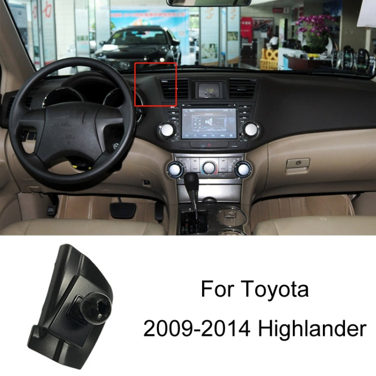 Per la base del supporto per telefono con presa d'aria per auto Toyota, 05-09 Reiz Left Driving, 06-11 Camry Left Driving, 07-11 Tundra Left Driving, 07-13 Corolla Left Driving, 07-17 Land Cruiser For Left & Right, 09-12 RAV4 Left Driving              ...