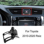 Per la base del supporto per telefono con presa d'aria per auto Toyota, 05-09 Reiz Left Driving, 06-11 Camry Left Driving, 07-11 Tundra Left Driving, 07-13 Corolla Left Driving, 07-17 Land Cruiser For Left & Right, 09-12 RAV4 Left Driving              ...