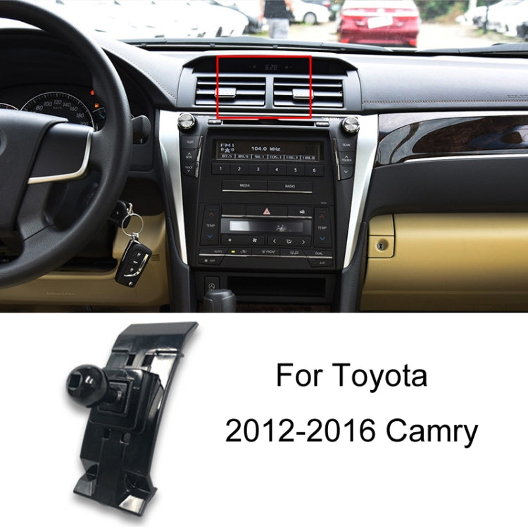 Per la base del supporto per telefono con presa d'aria per auto Toyota, 05-09 Reiz Left Driving, 06-11 Camry Left Driving, 07-11 Tundra Left Driving, 07-13 Corolla Left Driving, 07-17 Land Cruiser For Left & Right, 09-12 RAV4 Left Driving              ...