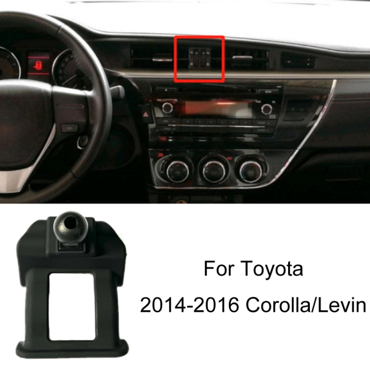 Per la base del supporto per telefono con presa d'aria per auto Toyota, 05-09 Reiz Left Driving, 06-11 Camry Left Driving, 07-11 Tundra Left Driving, 07-13 Corolla Left Driving, 07-17 Land Cruiser For Left & Right, 09-12 RAV4 Left Driving              ...