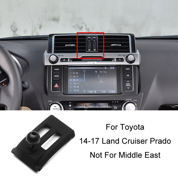 Per la base del supporto per telefono con presa d'aria per auto Toyota, 05-09 Reiz Left Driving, 06-11 Camry Left Driving, 07-11 Tundra Left Driving, 07-13 Corolla Left Driving, 07-17 Land Cruiser For Left & Right, 09-12 RAV4 Left Driving              ...