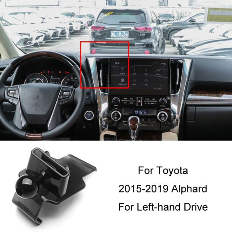 Per la base del supporto per telefono con presa d'aria per auto Toyota, 05-09 Reiz Left Driving, 06-11 Camry Left Driving, 07-11 Tundra Left Driving, 07-13 Corolla Left Driving, 07-17 Land Cruiser For Left & Right, 09-12 RAV4 Left Driving              ...