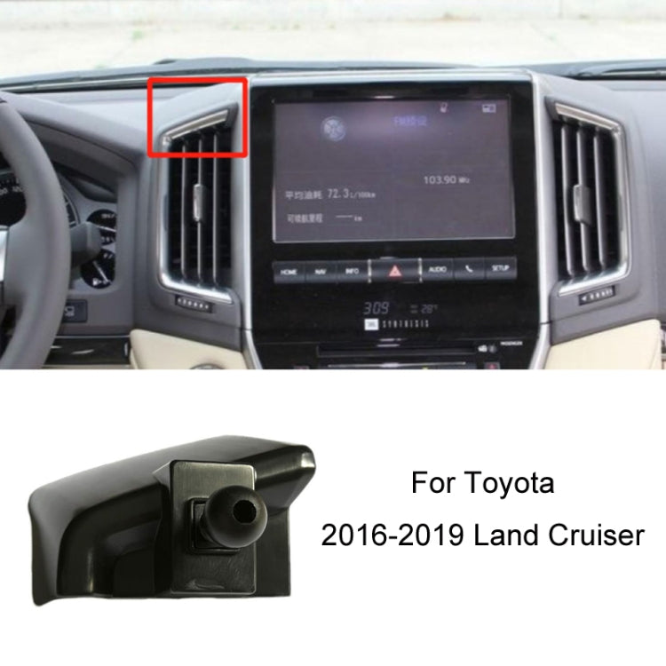 Per la base del supporto per telefono con presa d'aria per auto Toyota, 05-09 Reiz Left Driving, 06-11 Camry Left Driving, 07-11 Tundra Left Driving, 07-13 Corolla Left Driving, 07-17 Land Cruiser For Left & Right, 09-12 RAV4 Left Driving              ...