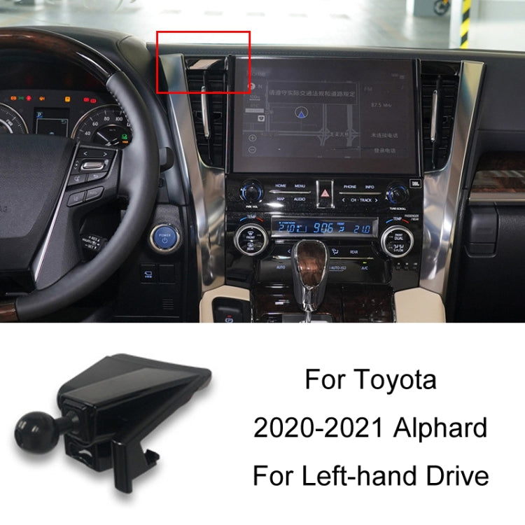 Per la base del supporto per telefono con presa d'aria per auto Toyota, 17-18 Corolla/Levin Left Driving, 17-20 Vios/YARiS L/20 YARiS LX Left Driving, 18-20 Camry Left Driving, 18-21 IZOA CHR Left Driving, 18-21 Land Cruiser Prado Left Driving         ...