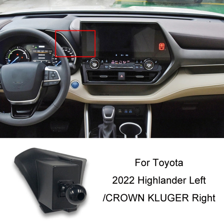 Per la base del supporto per telefono con presa d'aria per auto Toyota, 17-18 Corolla/Levin Left Driving, 17-20 Vios/YARiS L/20 YARiS LX Left Driving, 18-20 Camry Left Driving, 18-21 IZOA CHR Left Driving, 18-21 Land Cruiser Prado Left Driving         ...