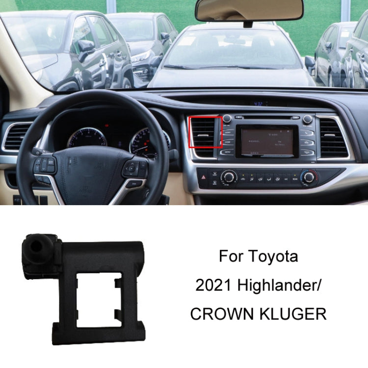 Per la base del supporto per telefono con presa d'aria per auto Toyota, 17-18 Corolla/Levin Left Driving, 17-20 Vios/YARiS L/20 YARiS LX Left Driving, 18-20 Camry Left Driving, 18-21 IZOA CHR Left Driving, 18-21 Land Cruiser Prado Left Driving         ...