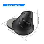 Mouse wireless ergonomico con impugnatura verticale ZELOTES F17 a 6 pulsanti, F17