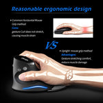 Mouse wireless ergonomico con impugnatura verticale ZELOTES F17 a 6 pulsanti, F17