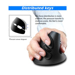 Mouse wireless ergonomico con impugnatura verticale ZELOTES F17 a 6 pulsanti, F17