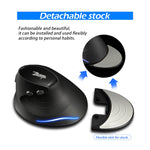 Mouse wireless ergonomico con impugnatura verticale ZELOTES F17 a 6 pulsanti, F17