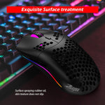 ZELOTES C7 7 pulsanti RGB Lighting Hollow Computer Office Mouse cablato, C7