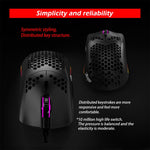 ZELOTES C7 7 pulsanti RGB Lighting Hollow Computer Office Mouse cablato, C7