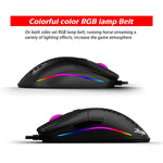ZELOTES C7 7 pulsanti RGB Lighting Hollow Computer Office Mouse cablato, C7