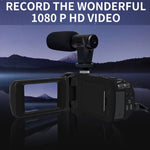 Videocamera per vlogging 16MP con zoom digitale 16x e schermo 2,4