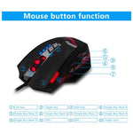ZELOTES C12 Mouse cablato da gioco personalizzato con programmazione ergonomica a 12 pulsanti, C12