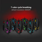 ZELOTES C12 Mouse cablato da gioco personalizzato con programmazione ergonomica a 12 pulsanti, C12