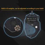 ZELOTES C12 Mouse cablato da gioco personalizzato con programmazione ergonomica a 12 pulsanti, C12