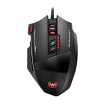 ZELOTES C19 Mouse cablato personalizzato con programmazione ergonomica a 12 tasti, C19