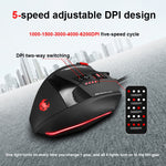 ZELOTES C19 Mouse cablato personalizzato con programmazione ergonomica a 12 tasti, C19