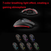 ZELOTES C19 Mouse cablato personalizzato con programmazione ergonomica a 12 tasti, C19