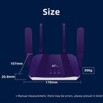Router wireless CPE con scheda SIM WiFi6 4G, spina UE, R8B