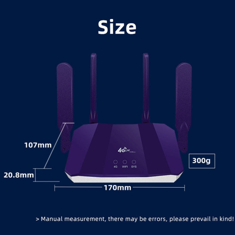 Router wireless CPE con scheda SIM WiFi6 4G, spina UE, R8B