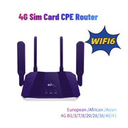 Router wireless CPE con scheda SIM WiFi6 4G, spina UE, R8B