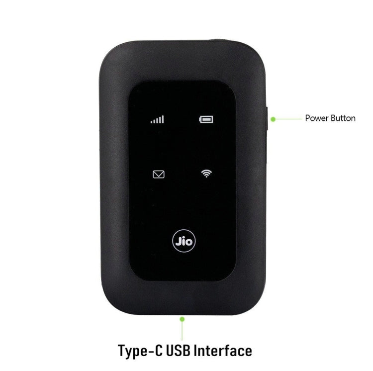 Jio MF680S 4G+ Router wireless con scheda SIM WiFi portatile, European Version, Asian Version