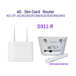 Antenna router wireless mobile con scheda SIM CPE 4G staccabile, spina UE, D311-R