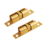 2 pezzi di fibbia magnetica a molla per porta a sfera con ventosa, Small Gold, Medium Gold, Large Gold, Extra Large Gold, Small Silver, Medium Silver, Large Silver, Extra Large Silver