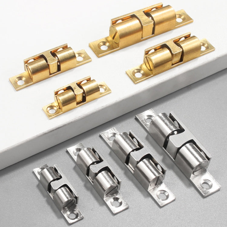 2 pezzi di fibbia magnetica a molla per porta a sfera con ventosa, Small Gold, Medium Gold, Large Gold, Extra Large Gold, Small Silver, Medium Silver, Large Silver, Extra Large Silver