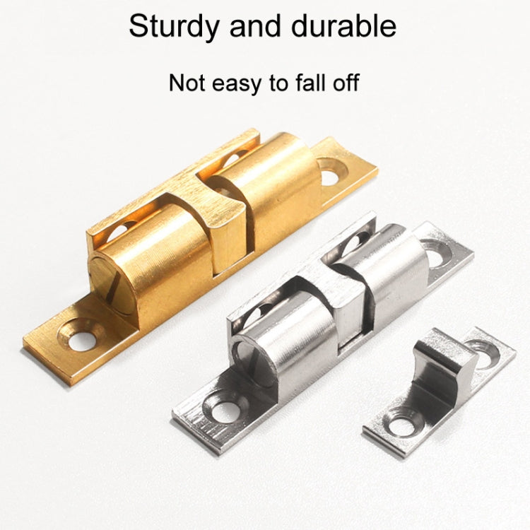 2 pezzi di fibbia magnetica a molla per porta a sfera con ventosa, Small Gold, Medium Gold, Large Gold, Extra Large Gold, Small Silver, Medium Silver, Large Silver, Extra Large Silver