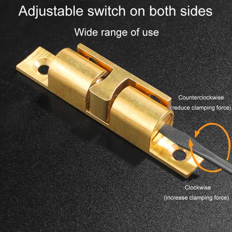 2 pezzi di fibbia magnetica a molla per porta a sfera con ventosa, Small Gold, Medium Gold, Large Gold, Extra Large Gold, Small Silver, Medium Silver, Large Silver, Extra Large Silver