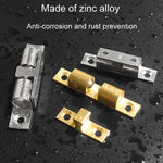 2 pezzi di fibbia magnetica a molla per porta a sfera con ventosa, Small Gold, Medium Gold, Large Gold, Extra Large Gold, Small Silver, Medium Silver, Large Silver, Extra Large Silver