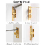 2 pezzi di fibbia magnetica a molla per porta a sfera con ventosa, Small Gold, Medium Gold, Large Gold, Extra Large Gold, Small Silver, Medium Silver, Large Silver, Extra Large Silver