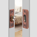 Serratura a cilindro per porta in acciaio inossidabile e rame per uso domestico, Black, Antique Red, Gold