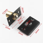 Serratura a cilindro per porta in acciaio inossidabile e rame per uso domestico, Black, Antique Red, Gold